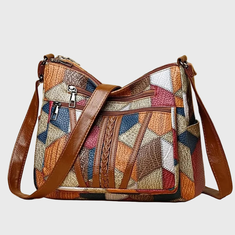 Solara | Sac à main en cuir mosaïque