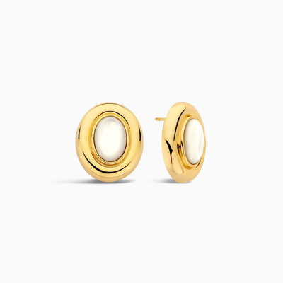 Ameliyana | Boucles d'Oreilles Bouton en Or 18k