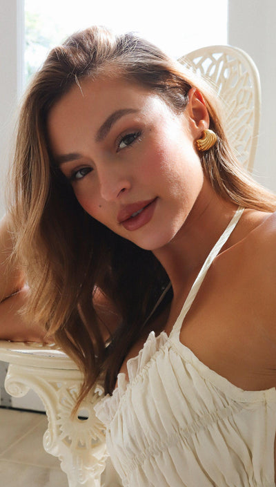 Emery | Boucles d'Oreilles Coquillage en Or