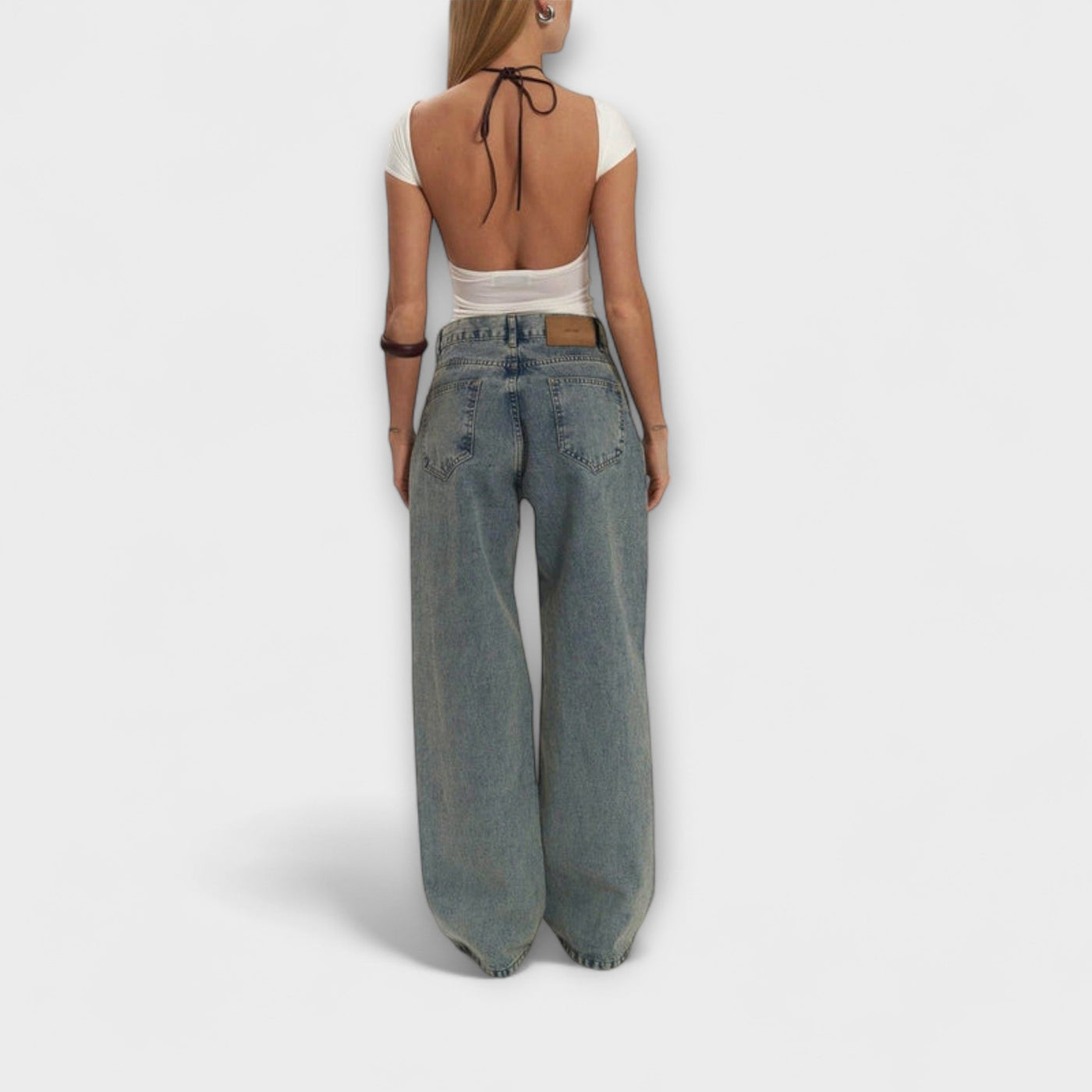 Rayne - Jeans en Denim Bleu Transparent Trixie