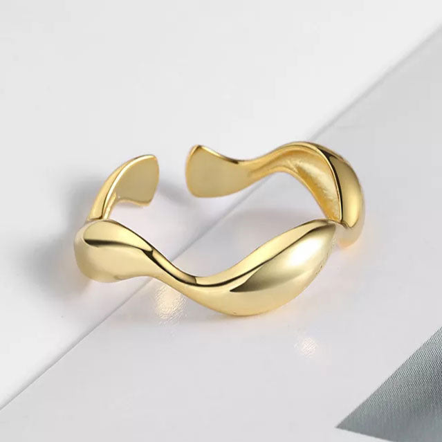 Carisseya | Bague Wave en Or 18K