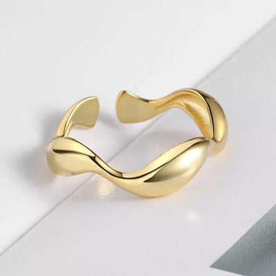Carisseya | Bague Wave en Or 18K