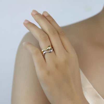 Carisseya | Bague Wave en Or 18K