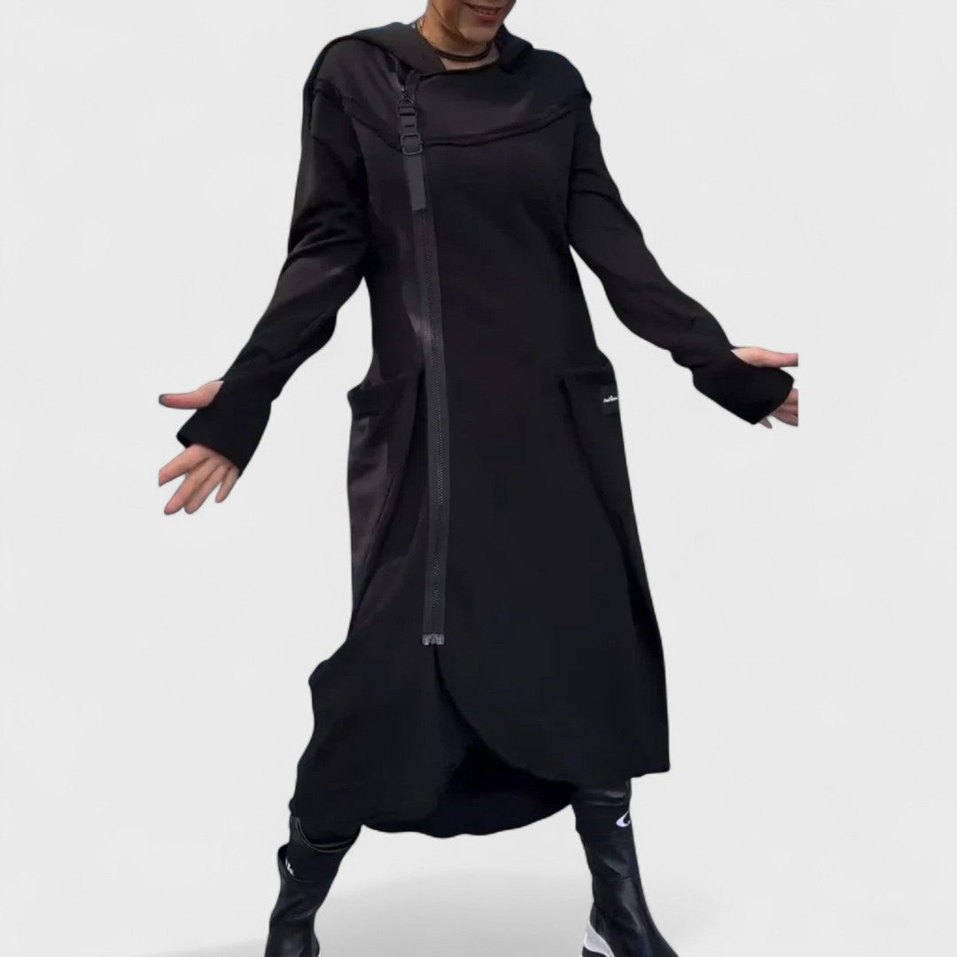 Mana - Sweat à capuche et zip long en tissu léger et respirant