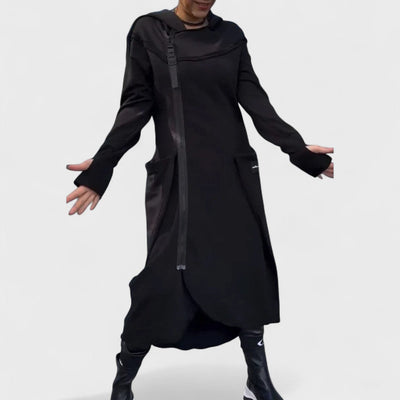 Mana - Sweat à capuche et zip long en tissu léger et respirant