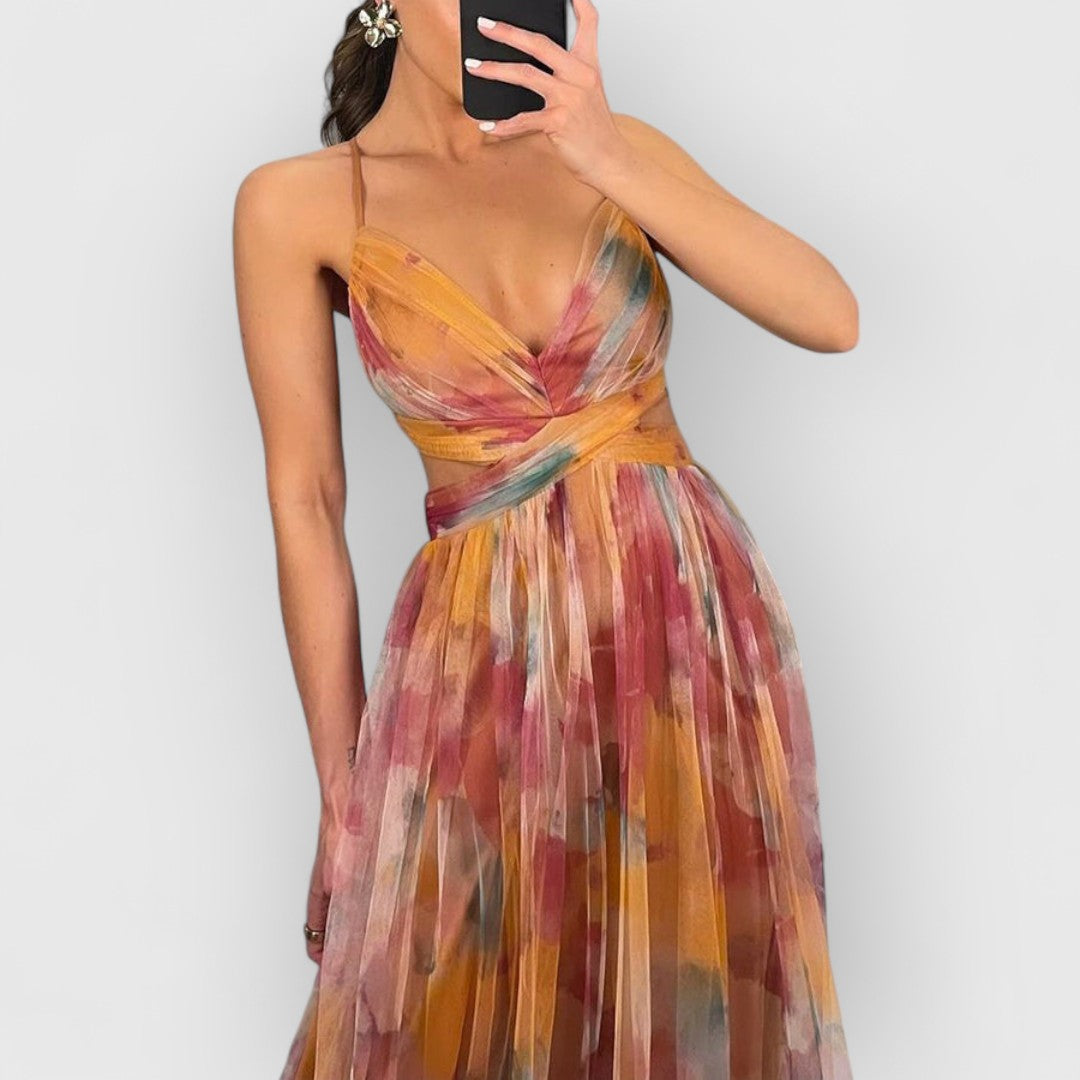 Verity - Robe longue à imprimé floral