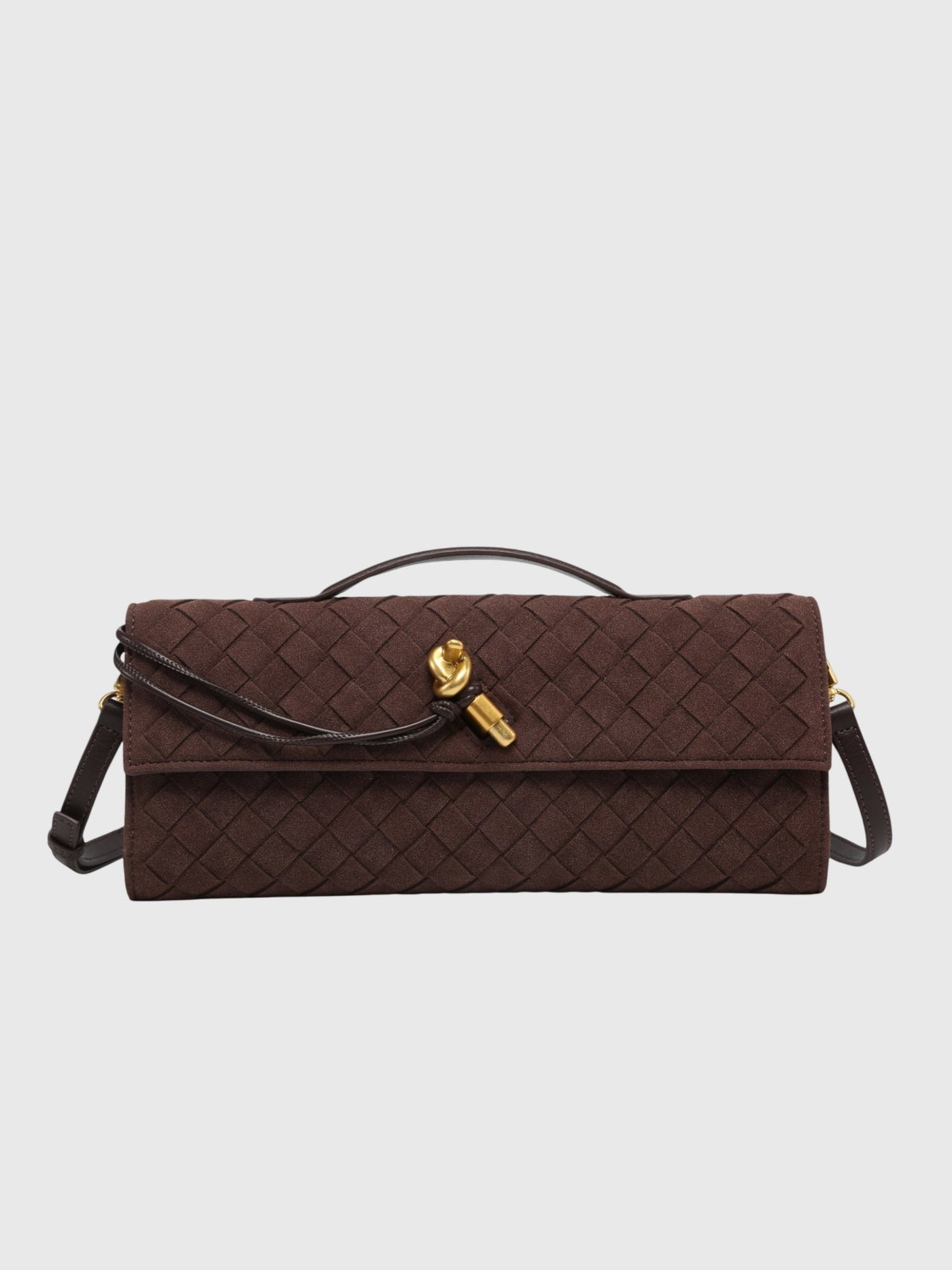 Cerise | Pochette en Suède Intrecciato de Luxe