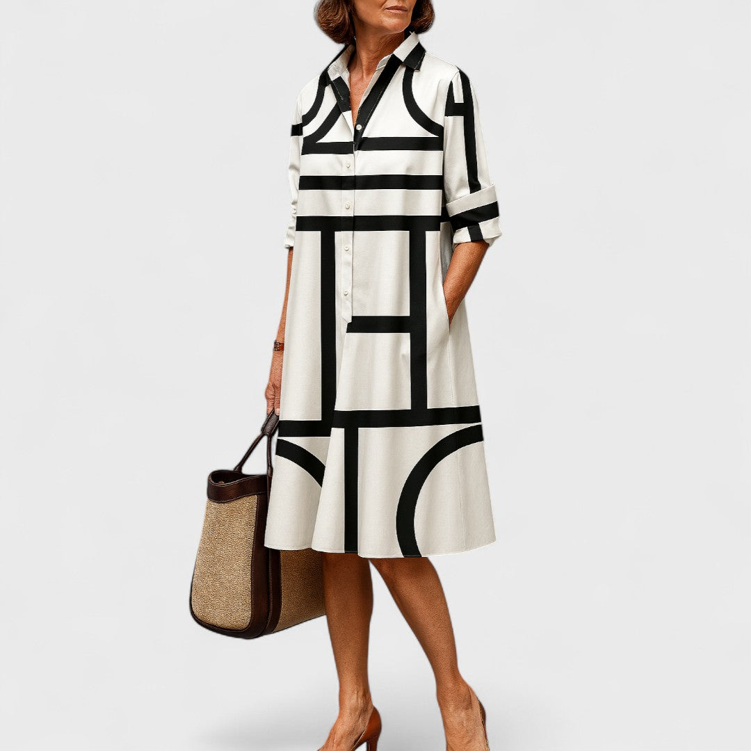 Brigitte - Robe midi de luxe pour une élégance sans effort