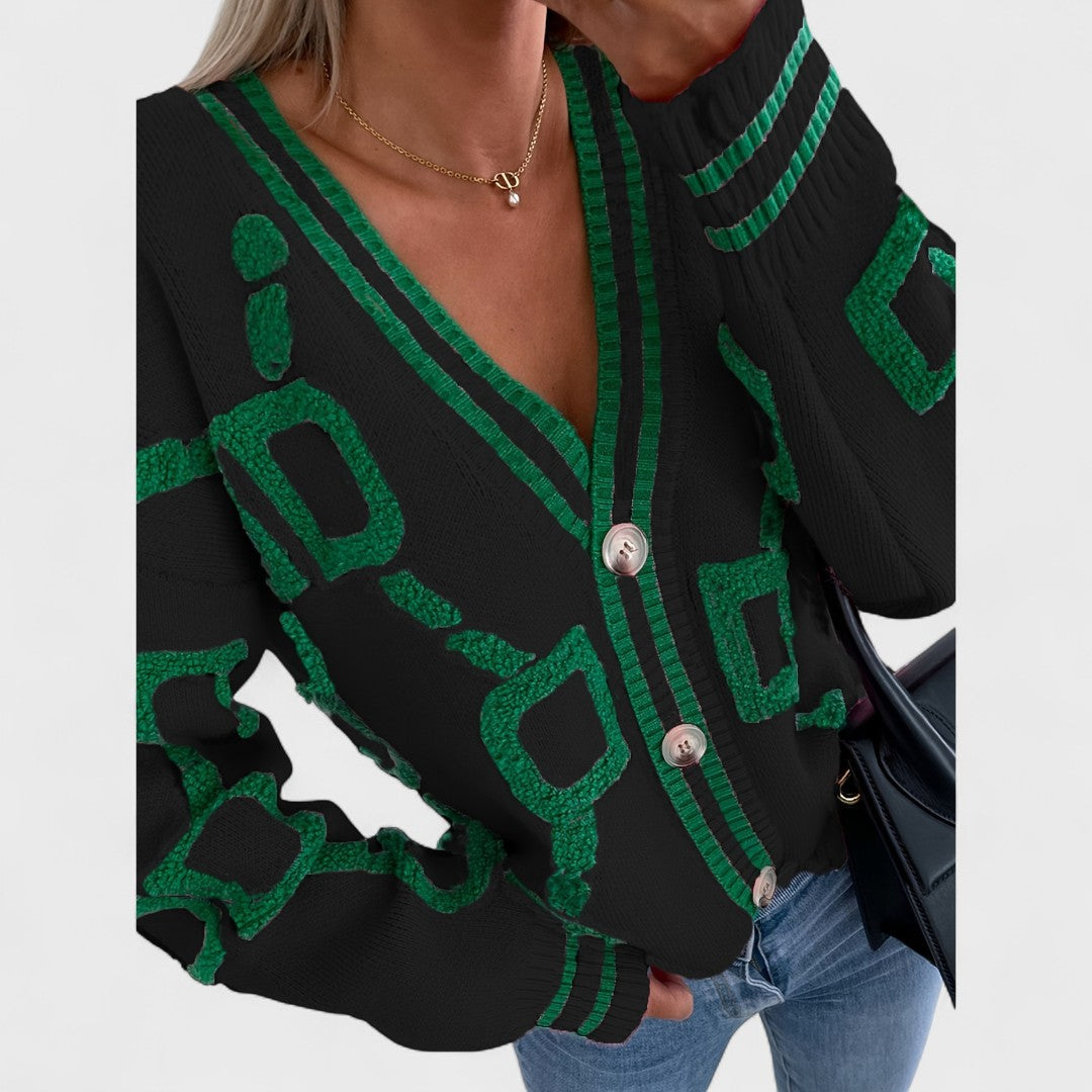 Bombay - Cardigan à blocs de couleur