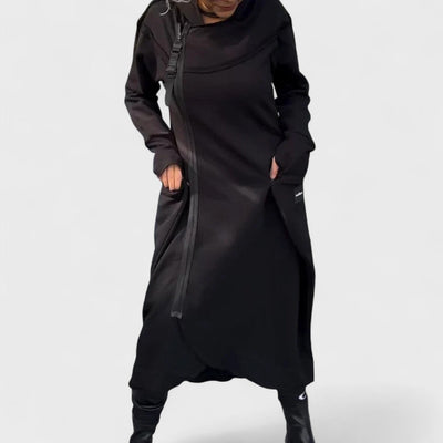 Mana - Sweat à capuche et zip long en tissu léger et respirant