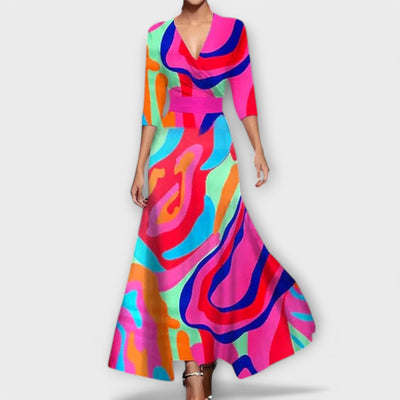 Alma - Robe élégante pour femme avec design à manches