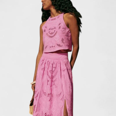 Olympe - Ensemble en dentelle aérée