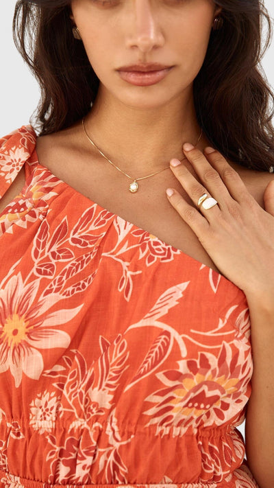 Bailey | Collier avec Pendentif en Perle Dorée