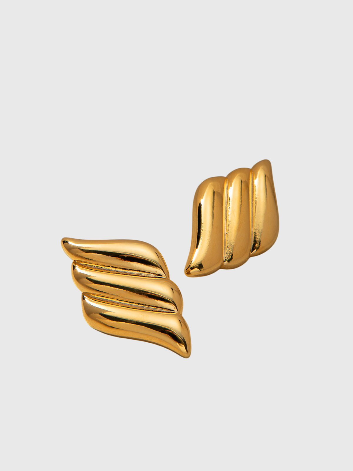 Aitana | Boucles d'Oreilles à Trois Couches en Forme d'Aile