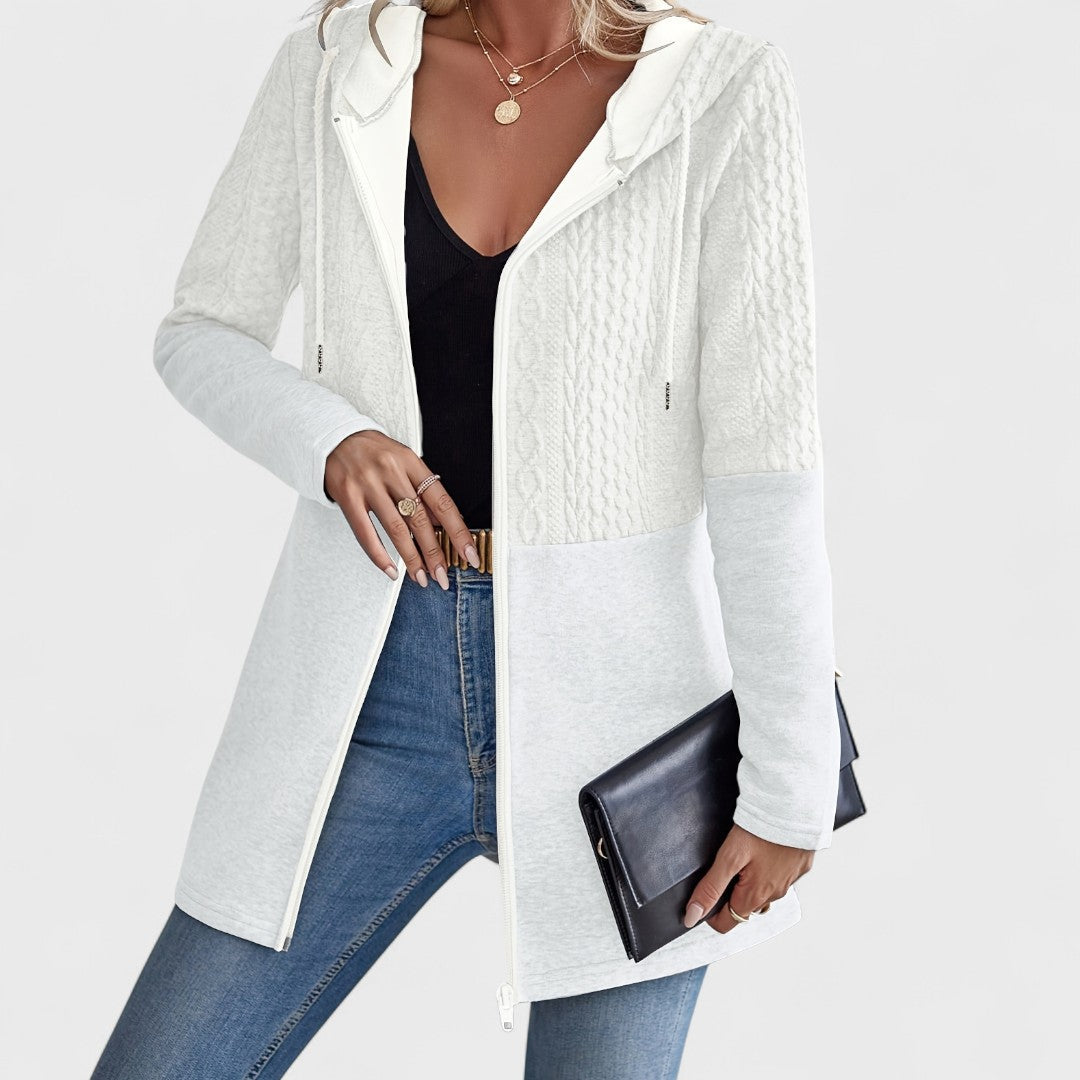 Valentino - Cardigan Gris Élégant avec Capuche pour Femmes