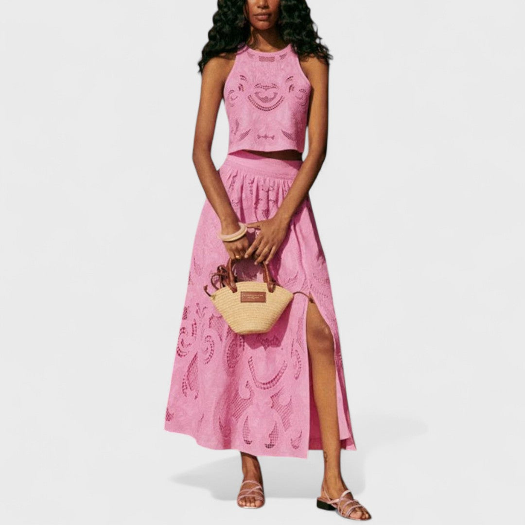 Olympe - Ensemble en dentelle aérée