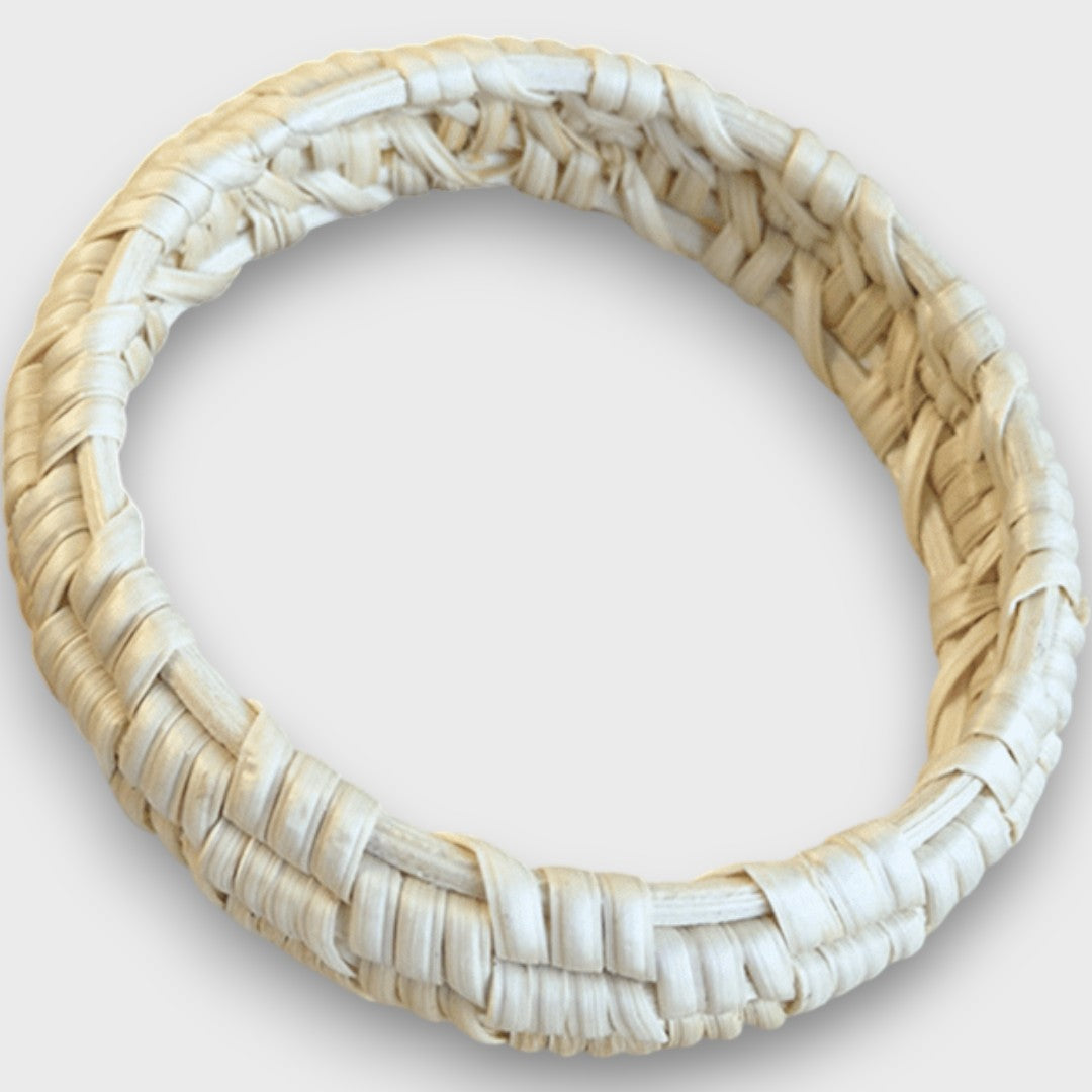 Noelia – Bracelet en Rattan Tressé