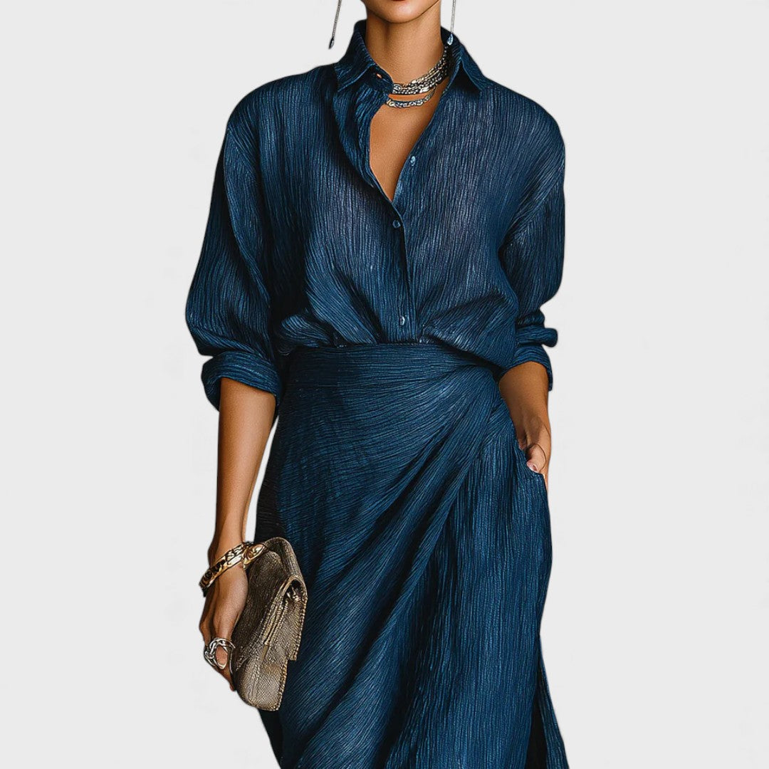Nayla - Robe plissée élégante