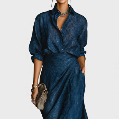 Nayla - Robe plissée élégante