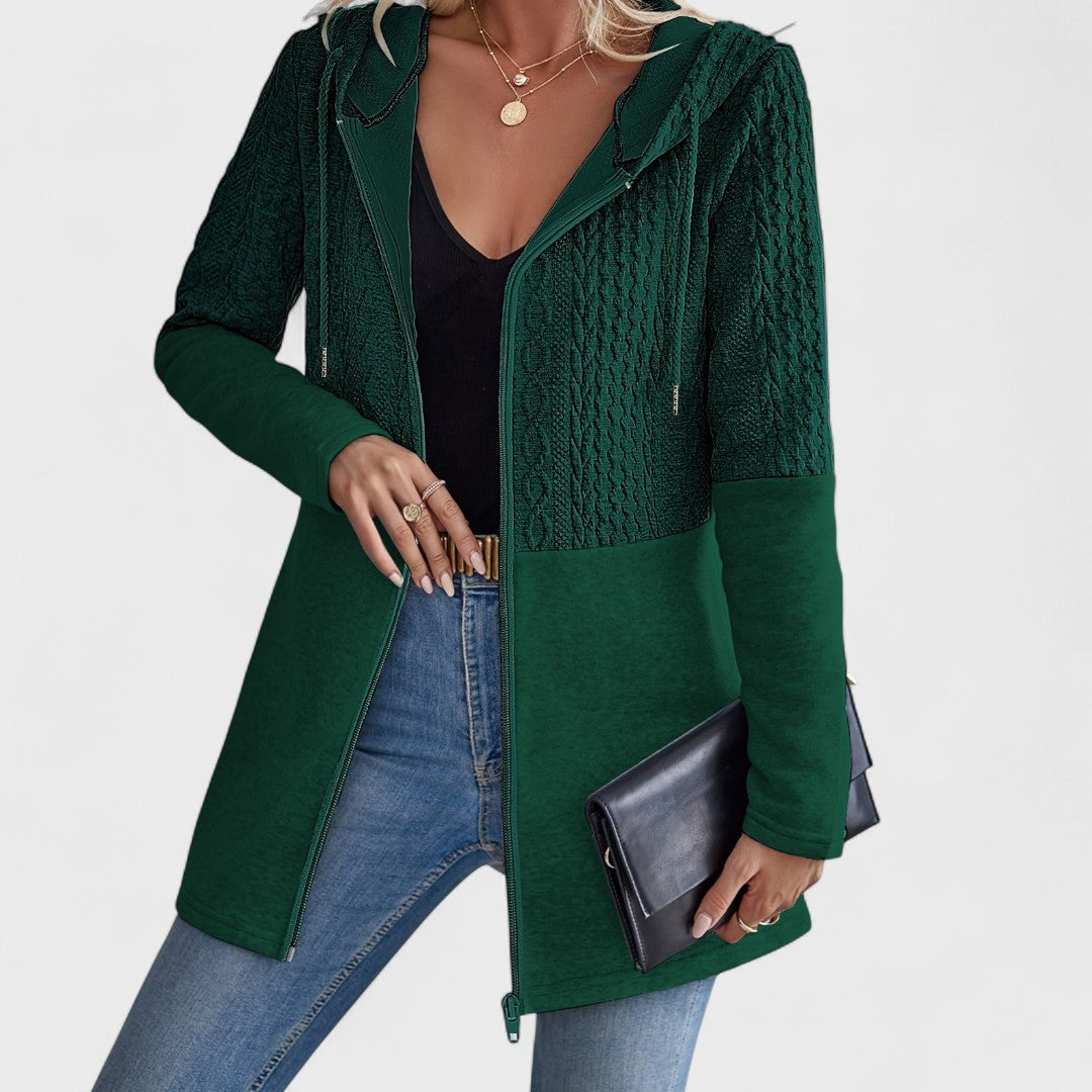 Valentino - Cardigan Gris Élégant avec Capuche pour Femmes