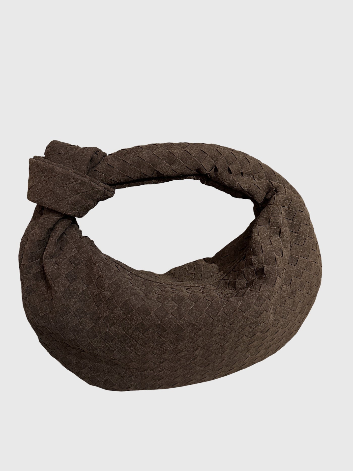 Celeste | Sac Moyen en Suède Tressée avec Nœud