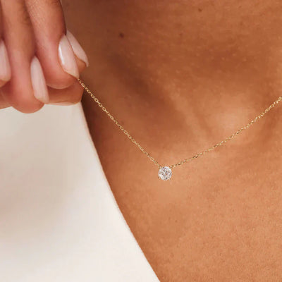 Ysavienna | Collier en Pierre Moissanite en Or 14k