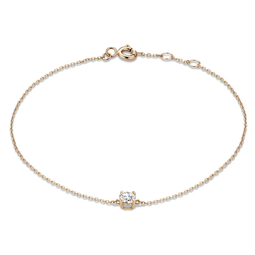Dalynette | Bracelet avec Pierres de Moissanite en Or 14k