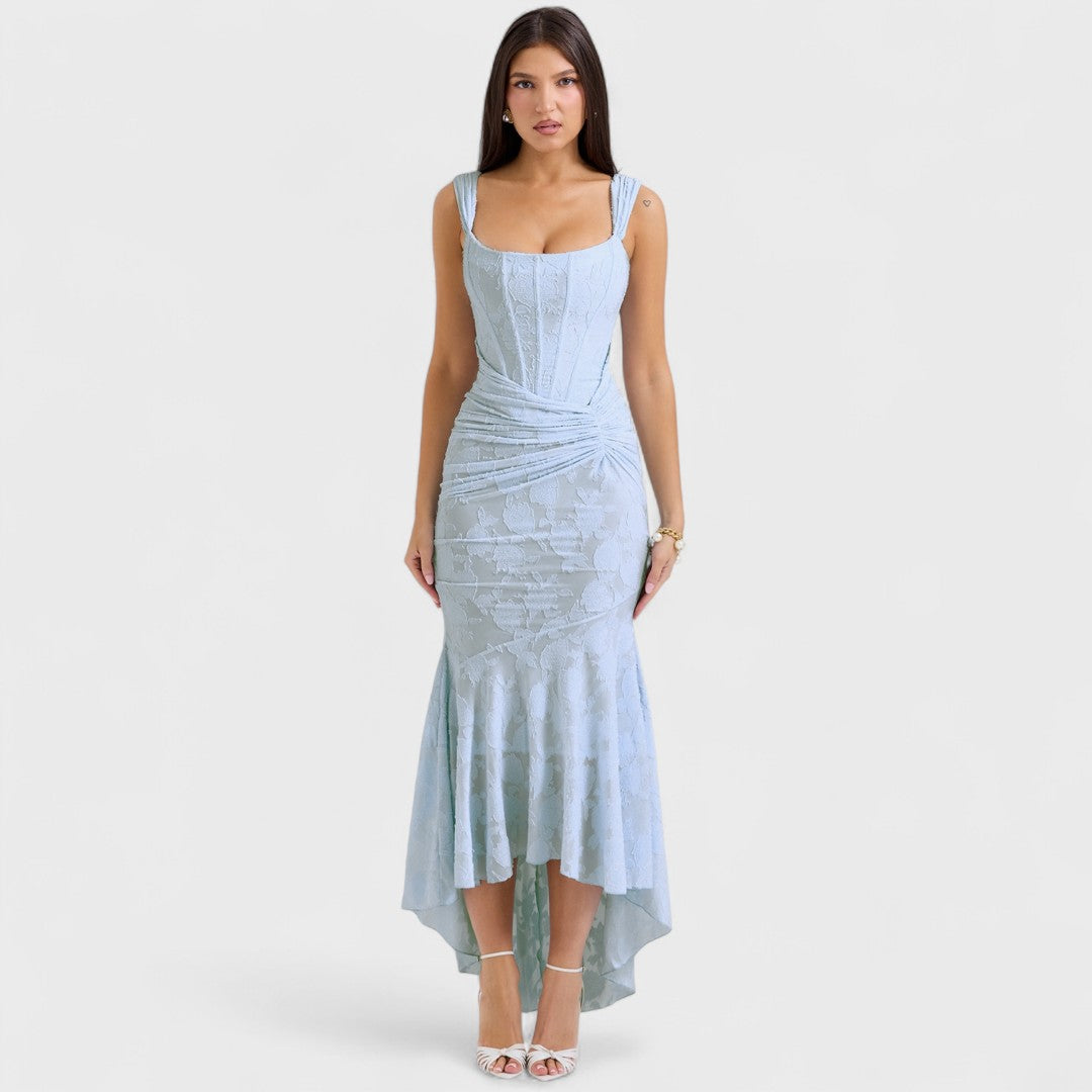 Carisia - Robe longue bleue
