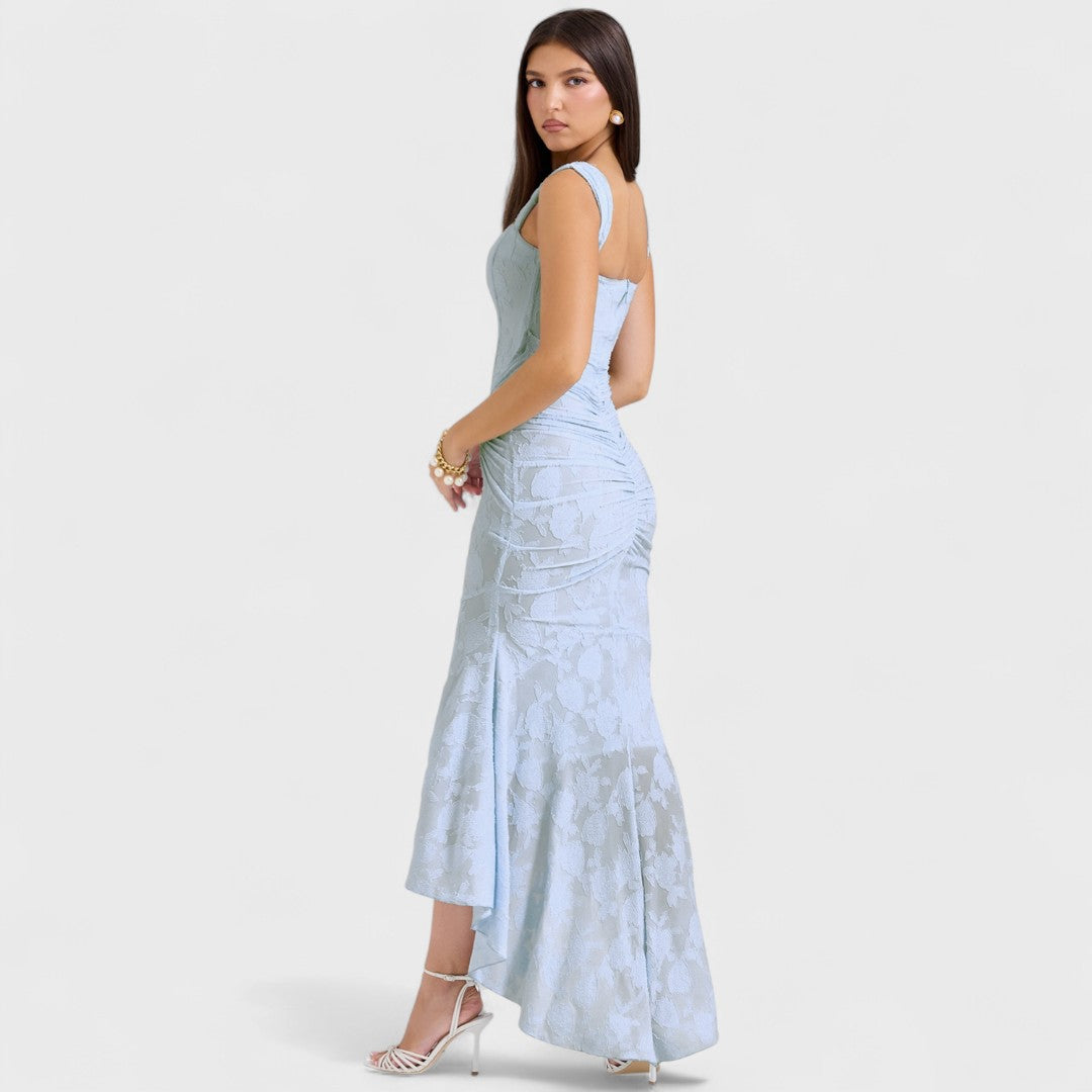Carisia - Robe longue bleue