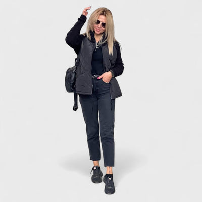 Nora - Veste en tricot patchwork pour femme