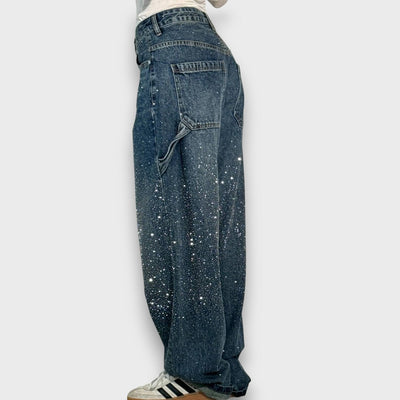 Nolene – Jeans avec finition scintillante et caractère urbain