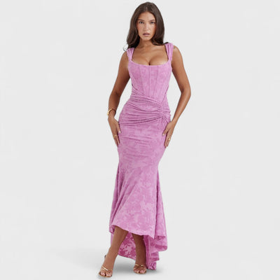 Carisia - Robe longue bleue