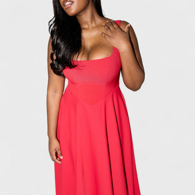 Amelia – Robe midi fluide intemporelle