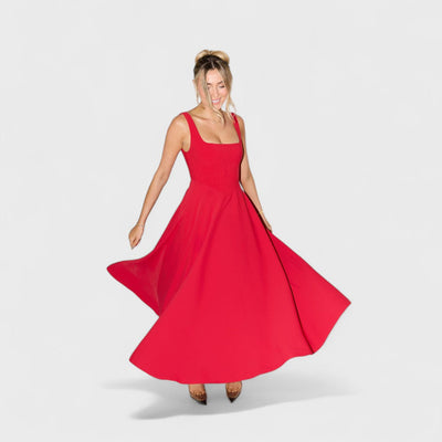 Amelia – Robe midi fluide intemporelle