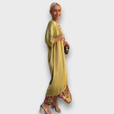 Elveria – Robe maxi avec cardigan