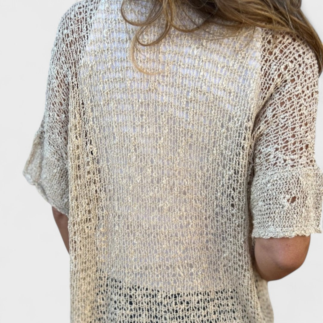 Varrea - Pull uni pour femme avec un bouton