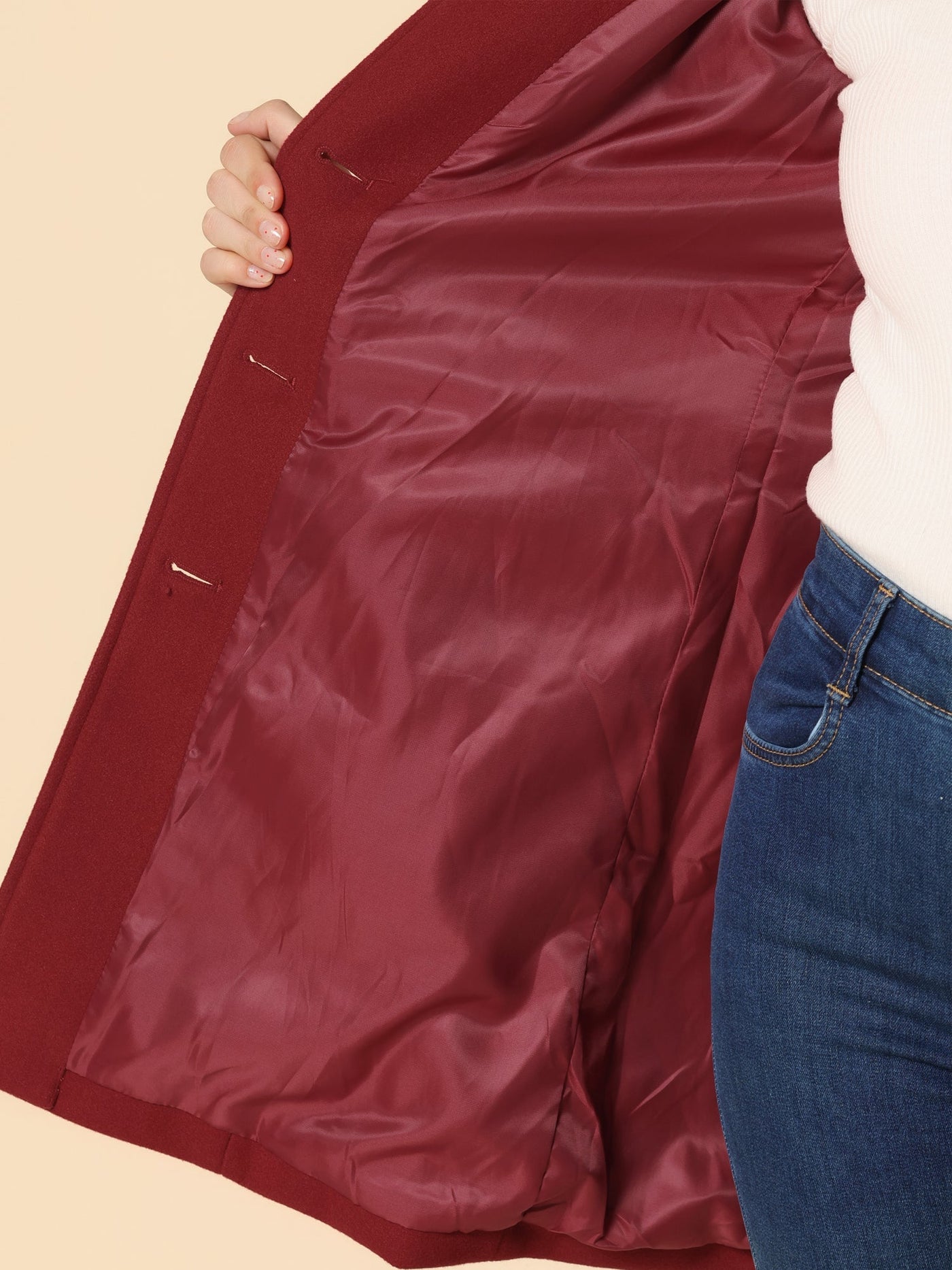 Josephine - Manteau d'hiver à boutonnage simple