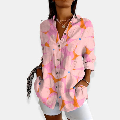 LYSSA™ | Blouse florale avec fermeture à boutons